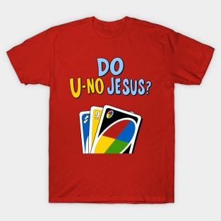 Do U No Jesus Shirt | Funny Christian Card Game Meme Design T-Shirt